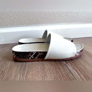 Matisse Snakeskin Slides